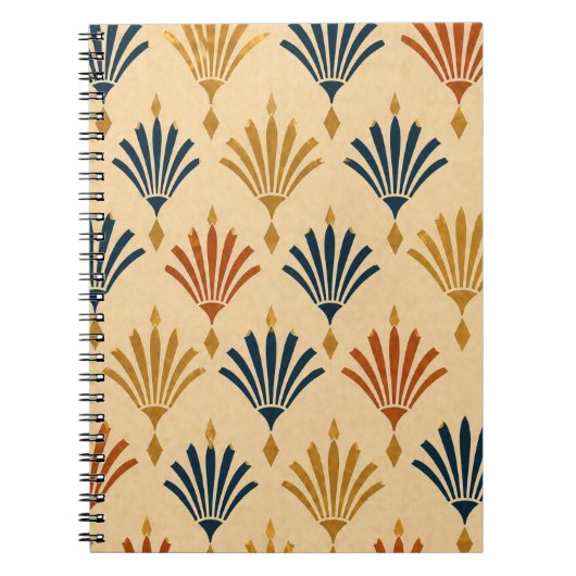 Art Deco geometrisch notitieboek (Voorkant)