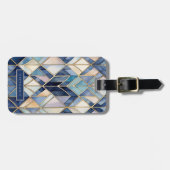 Art Deco geometrisch patroon bagagelabel (Voorkant horizontaal)