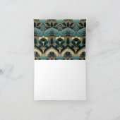 Art Deco geometrisch patroon Bedankkaart (Binnen)