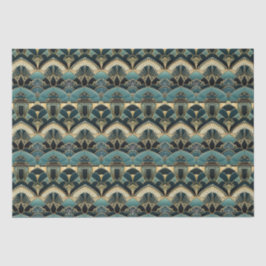 Art Deco Geometrisch Patroon Dun Tissuepapier