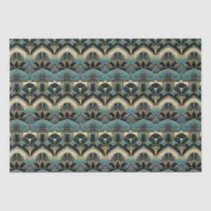 Art Deco Geometrisch Patroon Dun Tissuepapier