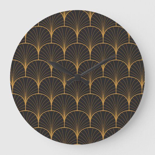 Art Deco, geometrisch  patroon. Grote Klok (Voorkant)