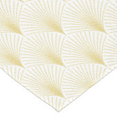 Art Deco geometrisch patroon in goud & wit Korte Tafelloper (Hoek)