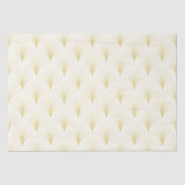 Art Deco geometrisch patroon in goud & wit Tissuepapier
