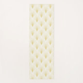 Art Deco geometrisch patroon in goud & wit Yogamat (Voorkant)