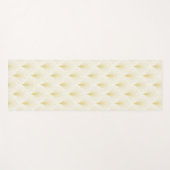 Art Deco geometrisch patroon in goud & wit Yogamat (Voorkant (horizontaal))
