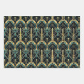 Art Deco geometrisch patroon Inpakpapier Vel (Voorkant 3)