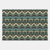 Art Deco geometrisch patroon Inpakpapier Vel (Voorkant)