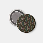 Art deco: geometrisch patroon. magneet (Voorkant / Achterkant)