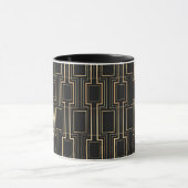 Art Deco geometrisch patroon Mok (Midden)