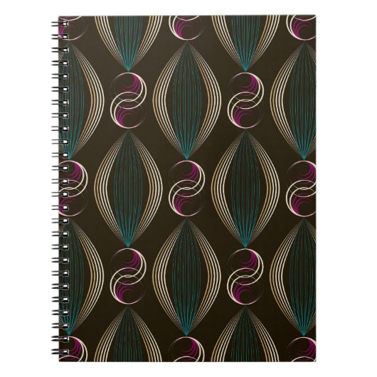 Art deco: geometrisch patroon. notitieboek (Voorkant)