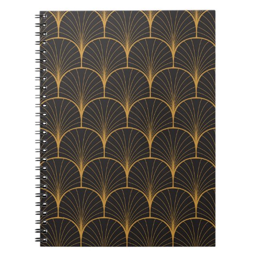 Art Deco, geometrisch patroon. Notitieboek (Voorkant)