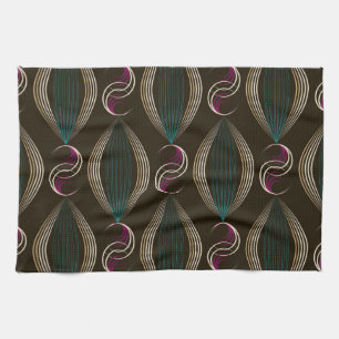 Art deco: geometrisch patroon. theedoek