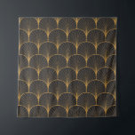 Art Deco, geometrisch  patroon. Wandkleed<br><div class="desc">Art Deco naadloos patroon. Geometrische decoratieve cirkels met textuur. Retro achtergrond. Art Deco cirkelt in een naadloze twist. Retro vibes in elegant decor. Art Deco geometrisch patroon met cirkels. Een retro revival voor een stijlvolle achtergrond. deco, achtergrond, patroon, textuur, ventilator, decor, illustratie, goud, naadloos, lijn, golf, retro, abstract, nouveau, cirkel,...</div>