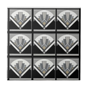 Art Deco geometrisch Tegeltje