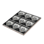 Art Deco geometrisch Tegeltje (Zijkant)
