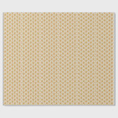 Art Deco geometrisch Zee Shell Cadeaupapier (Vlak)