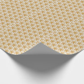 Art Deco geometrisch Zee Shell Cadeaupapier (Hoek)