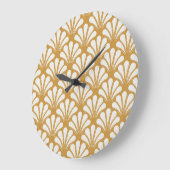 Art Deco geometrisch Zee Shell Grote Klok (Hoek)