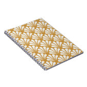 Art Deco geometrisch Zee Shell Notitieboek (Rechterzijde)