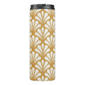 Art Deco geometrisch Zee Shell Thermosbeker (Achterkant)