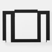 Art Deco Geometrisch Zwart-wit Gastenboek (Achterkant)