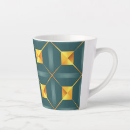 Art Deco Geometrische 12oz Latte Mok