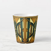 Art Deco Geometrische 12oz Mok (Voorkant)