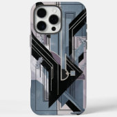 Art Deco Geometrische Abstracte iPhone Case (Achterkant)