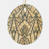 Art Deco Geometrische Architectuur Keramisch Ornament (Links)