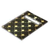 Art Deco geometrische blanco planner / kalender Notitieboek (Linkerzijde)