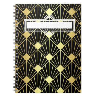 Art Deco geometrische blanco planner / kalender Notitieboek