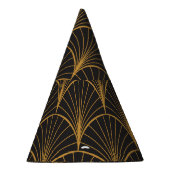 Art Deco geometrische cirkels patroon Feesthoedjes (Rechts)