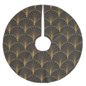 Art Deco geometrische cirkels patroon Kerstboom Rok (Voorkant)