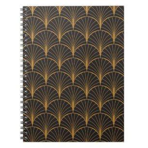 Art Deco geometrische cirkels patroon Notitieboek