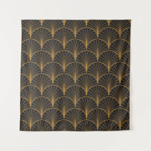 Art Deco geometrische cirkels patroon Wandkleed