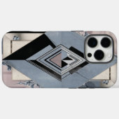 Art Deco Geometrische Diamant iPhone Case (Achterkant (horizontaal))