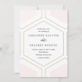Art Deco Geometrische Diamant Uitnodiging (Voorkant)