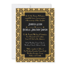 Art Deco geometrische diamanten patroon bruiloft