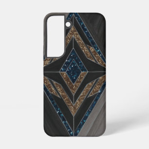 Art Deco geometrische glitter Samsung Galaxy Hoesje