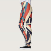 Art Deco geometrische leggings voor 4 juli (Links)