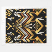 Art Deco Geometrische Luxe Fluwelen Deken Design(2 (Voorkant (Horizontaal))