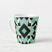 Art Deco geometrische mok van 12oz (Linkerhoek)