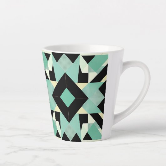 Art Deco geometrische mok van 12oz (Rechts)