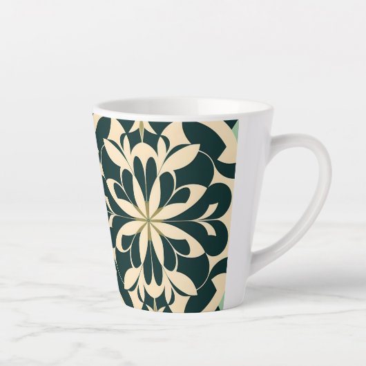 Art Deco geometrische mok van 12oz (Rechts)