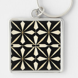 Art Deco geometrische sleutelhanger