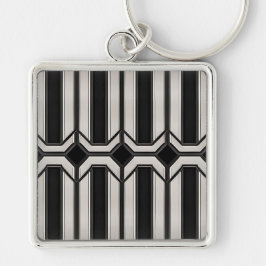 Art Deco geometrische sleutelhanger