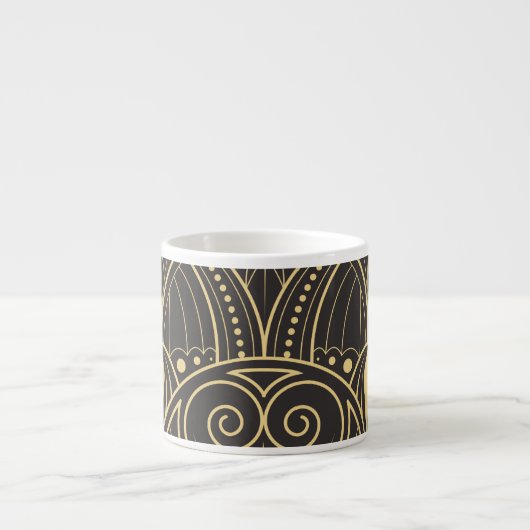 Art Deco geometrische Tegels luxe. Espresso Kop (Voorkant)