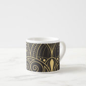 Art Deco geometrische Tegels luxe. Espresso Kop (Voorkant rechts)