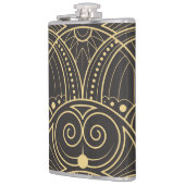 Art Deco geometrische Tegels luxe. Heupfles (Links)